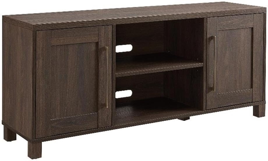 Henn&Hart Rectangular TV Stand for TV's up to 65' in Alder Brown, TV Stands for the Living Room