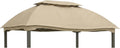 Garden Winds Reinforced RipLock 350 Replacement Canopy Top Cover Compatible with Domed 10' x 13' Gazebo Models L-GZ822PCO, D-GZ822PCO - Beige