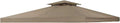 Garden Winds Universal 10 x 10 Two-Tiered Gazebo Replacement Canopy Top Cover - Riplock 350 - Nutmeg - 120' x 120' Top Tier 36' x 36' Bottom Tier