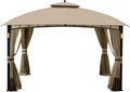 Garden Winds Replacement Canopy Top Cover Compatible with The Garden Oasis A101011500 Corso Gazebo 10 x 12 - Riplock 350 Beige