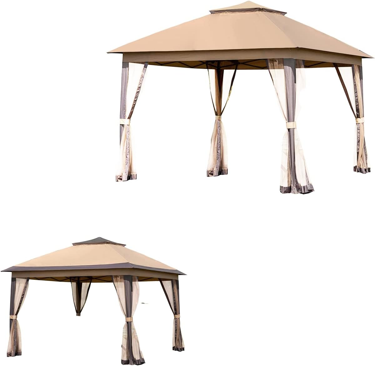 Garden Winds Custom Fit Replacement Canopy Top Cover Compatible with The Pamapic 11 x 11 Shelter Tent - Upgraded Performance RIPLOCK 350 Fabric