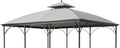Garden Winds Reinforced RipLock 350 Replacement Canopy Top Cover Compatible with Somerset 10' x 12' Gazebo Model L-GZ212PCO-B – Slate Gray