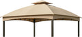 Garden Winds Reinforced RipLock 350 Replacement Canopy Top Cover Compatible with Brown Frame 10' x 12' Gazebo Models TPGAZ2303B, TPGAZ2303A, TPGAZ2303C - Beige