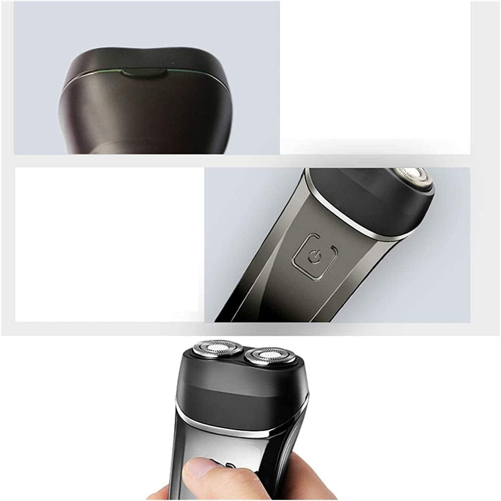 Electric Shavers for Mens,Electric Razor Dry Wet Waterproof Mens Rotary Facial Shaver, Portable Face Shaver Cordless Travel USB Rechargeable Rotary Shaver