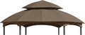 Garden Winds Reinforced RipLock 350 Replacement Canopy Top Cover Compatible with Heritage 12' x 12' Hexagon Gazebo Models L-GZ793PST-E, A101011800 - Nutmeg