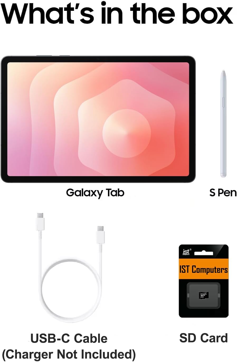 Samsung Galaxy Tab S11 AI Tablet, 11' 120Hz AMOLED 2X, 256GB Storage (128GB+128GB SD Card), 12GB RAM, S Pen, 2K+ Touchscreen, Ultra-Light, Slim Tablet,18-Hr Battery Life, 13MP+12MP Camera, SM-X730