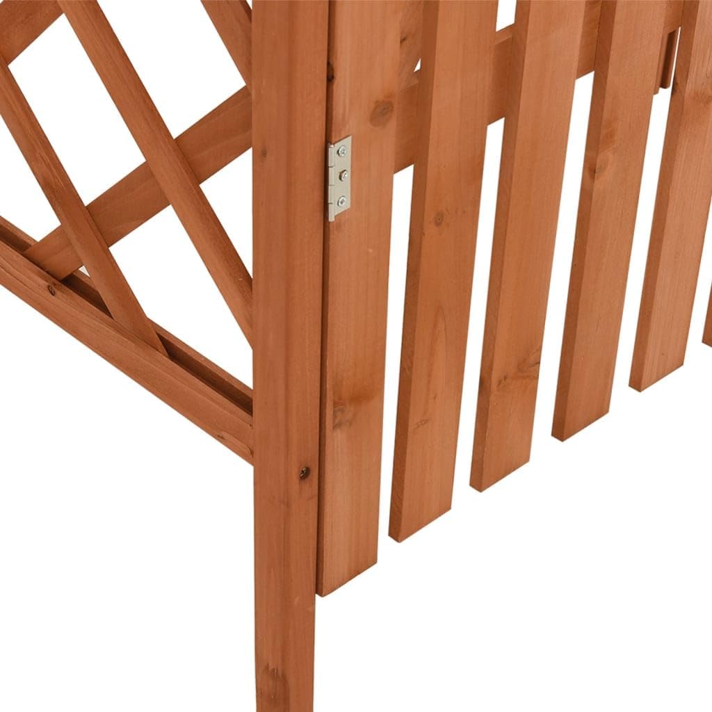 vidaXL Pergola Brown Solid firwood, Solid Pine Wood Medium