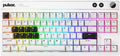 Pulsar XBOARD QS Mechanical Gaming Keyboard – QMK/VIA, Hot Swappable Linear Switch, TKL Layout Gasket Mount, Aluminum Frame, RGB LED Backlit, Knob, Dual PC Quick Switch for Mac/Windows (White)