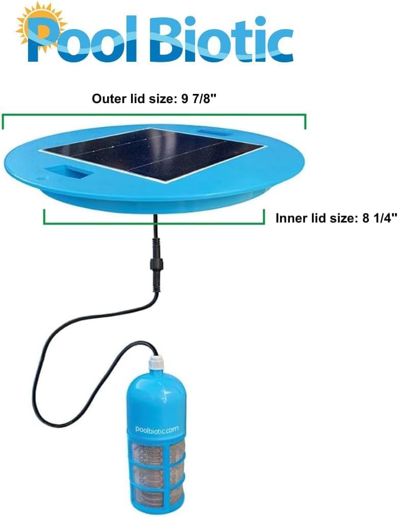 Solar Pool Rx Ionizer - High Efficiency, Use up to 85% Less Chlorine, Pool Cleaner for up to 45,000 Gal, Lifetime Replacement Program