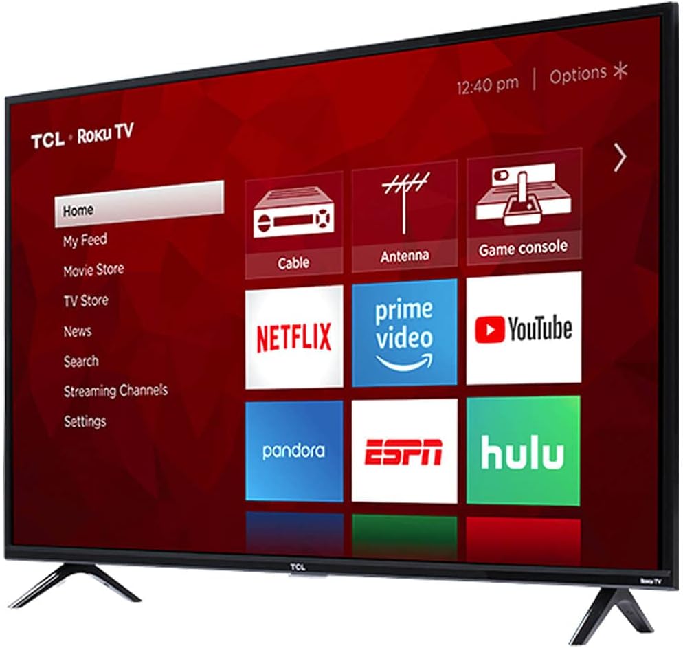 TCL 55S423 55' Class (54.6' Diag) 4K UHD Roku LED LCD