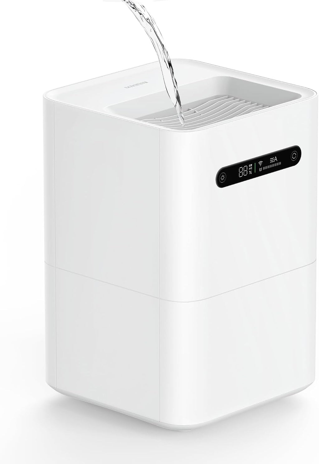 smartmi Evaporative Humidifiers, Cool No Mist Humidifiers for Bedroom, Air Humidifiers for Baby, 4L Top Fill, Self-Cleaning, Quiet, Smart APP Control, Auto Shutoff, Air-drying, Shockproof White
