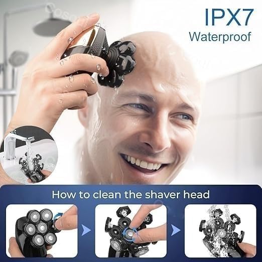 Electric Razor for Men, 5 in 1 Shaver for Men Electric Shaver Powerful Bald Head Shaver Beard Shaving Machine for Men Razor Husband Boyfriend