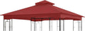 Garden Winds Reinforced RipLock 350 Replacement Canopy Top Cover Compatible with Garden Treasures 10' x 10' Gazebo Model L-GZ724PST-B - Cinnabar