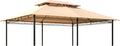 Garden Winds Reinforced Replacement Canopy Top Cover Compatible with The 84C-050, 01-0154 Outsunny 10' x 13' Gazebo - Classic Sand, Riplock 350