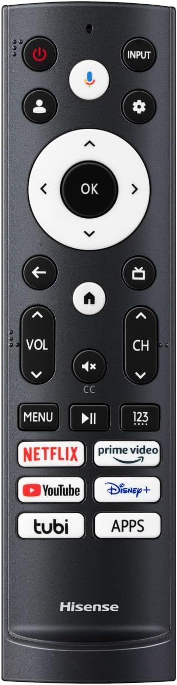 Hisense 100-Inch Class U8 Series Mini-LED ULED 4K UHD Google Smart TV (100U8K) - QLED, 480 Motion Rate, 144Hz Game Mode Pro, Dolby Vision IQ, HDMI 2.1, Alexa Compatibility, 2.1.2 Multi-Channel Audio