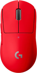 Logitech G PRO X Superlight Wireless Gaming Mouse, Ultra-Lightweight, Hero 25K Sensor, 25,600 DPI, 5 Programmable Buttons, Long Battery Life, Compatible with PC/Mac - Red (Renewed)