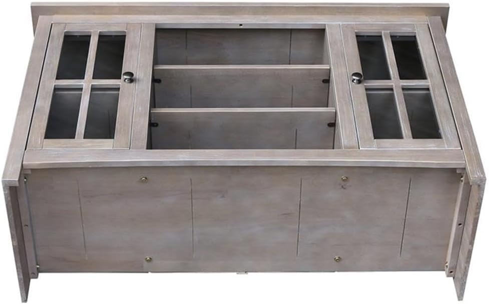 International Concepts Entertainment/TV Stand-With 2 Doors-48, Washed Gray Taupe