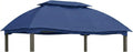 Garden Winds Reinforced RipLock 350 Replacement Canopy Top Cover Compatible with Domed 10' x 13' Gazebo Models L-GZ822PCO, D-GZ822PCO - True Navy