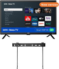ONN 24-Inch Class HD 720p Smart TV + Free Wall Mount with Wi-Fi Connectivity and Mobile App | Flat Screen TV | Compatible with Home Kit | Alexa and Google Assistant (Renewed)