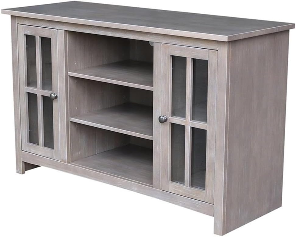 International Concepts Entertainment/TV Stand-With 2 Doors-48, Washed Gray Taupe