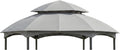 Garden Winds Reinforced RipLock 350 Replacement Canopy Top Cover Compatible with Heritage 12' x 12' Hexagon Gazebo Models L-GZ793PST-E, A101011800 - Slate Gray