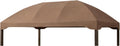 Garden Winds Reinforced RipLock 350 Replacement Canopy Top Cover Compatible with Pomeroy Domed 10' x 13' Gazebo Model L-GZ702PST - Nutmeg