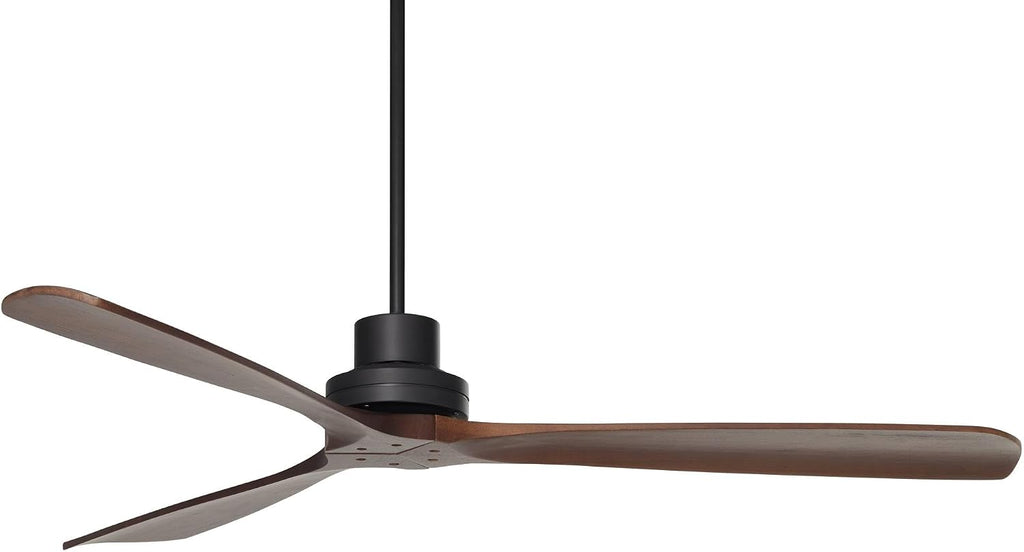 Casa Vieja 66' Delta-Wing XL DC Modern Industrial Indoor Ceiling Fan with Remote Control Matte Black Dark Walnut for Living Room Kitchen House Bedroom Kids Family Dining Home Office