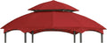 Garden Winds Reinforced RipLock 350 Replacement Canopy Top Cover Compatible with Heritage 12' x 12' Hexagon Gazebo Models L-GZ793PST-E, A101011800 - Cinnabar