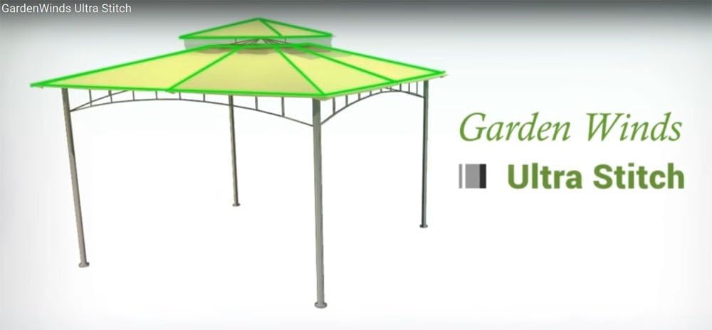 12 x 12 Lattice Gazebo Replacement Canopy Top Cover - RipLock 500