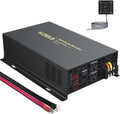WZRELB 2000W 24VDC 120VAC Pure Sine Wave Power Inverter with 2 AC Outlets Wired Remote Control Car Inverter (RBP-200024WR)