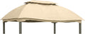 Garden Winds Reinforced Replacement Canopy Top Cover Compatible with The L-GZ822PCO 10' x 13' Domed Gazebo - Classic Sand, Riplock 350
