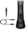 Hair Clippers foren, Body Groomer Waterproof Groin Pubic Trimmer Electric Shaver with Light Led Display for Beard/Chest/Armpits/Back/Leg