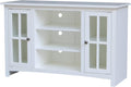 IC INTERNATIONAL CONCEPTS Entertainment/TV Stand with Open Shelves and 2 Doors in White - 48' Height