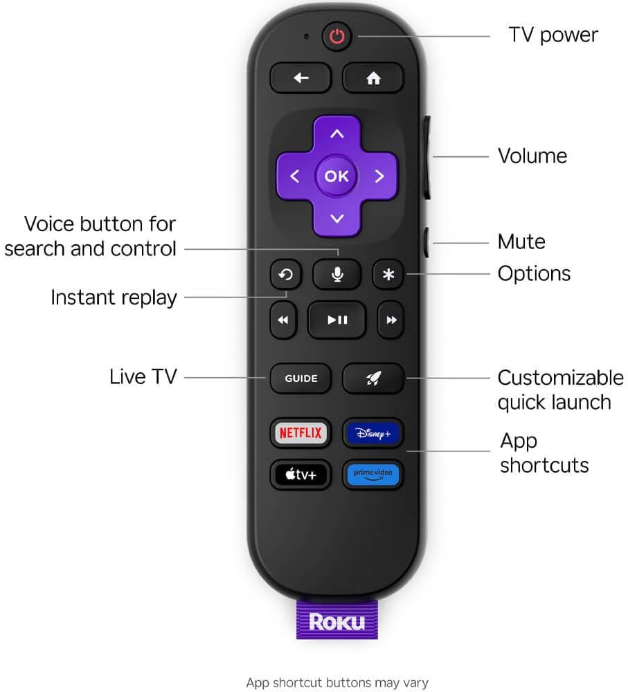 Roku 55-Inch Plus Series 4K QLED Mini-LED Smart TV, Dolby Vision & Atmos, HDR Plus, Bluetooth, Wi-Fi, 60Hz, Voice Control, Streaming Bundle with UAX HDMI Cable & 12-Month CPS Protection Plan