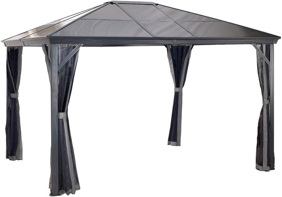 Sojag Outdoor 10' x 14' Verona Hardtop Gazebo Outdoor Sun Shelter
