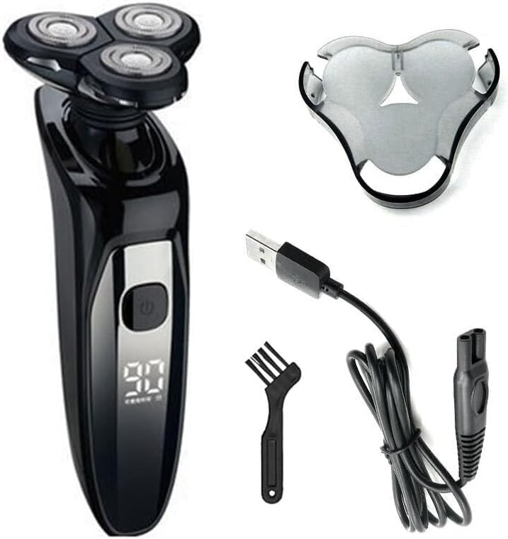 Electric Shavers for Men, LCD Display Waterproof Electric Shaver for Men Wet Dry Beard Electric Razor Facial Shaving Machine Rechargeable