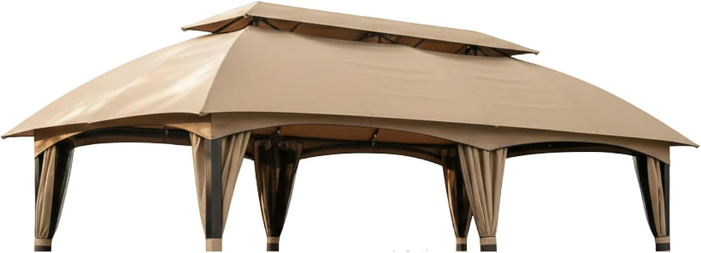 Garden Winds Reinforced RipLock 350 Replacement Canopy Top Cover Compatible with ABCCanopy, MasterCanopy, Cooshade 10' x 20' Gazebo Models GHG-054, GHG-1020 - Beige