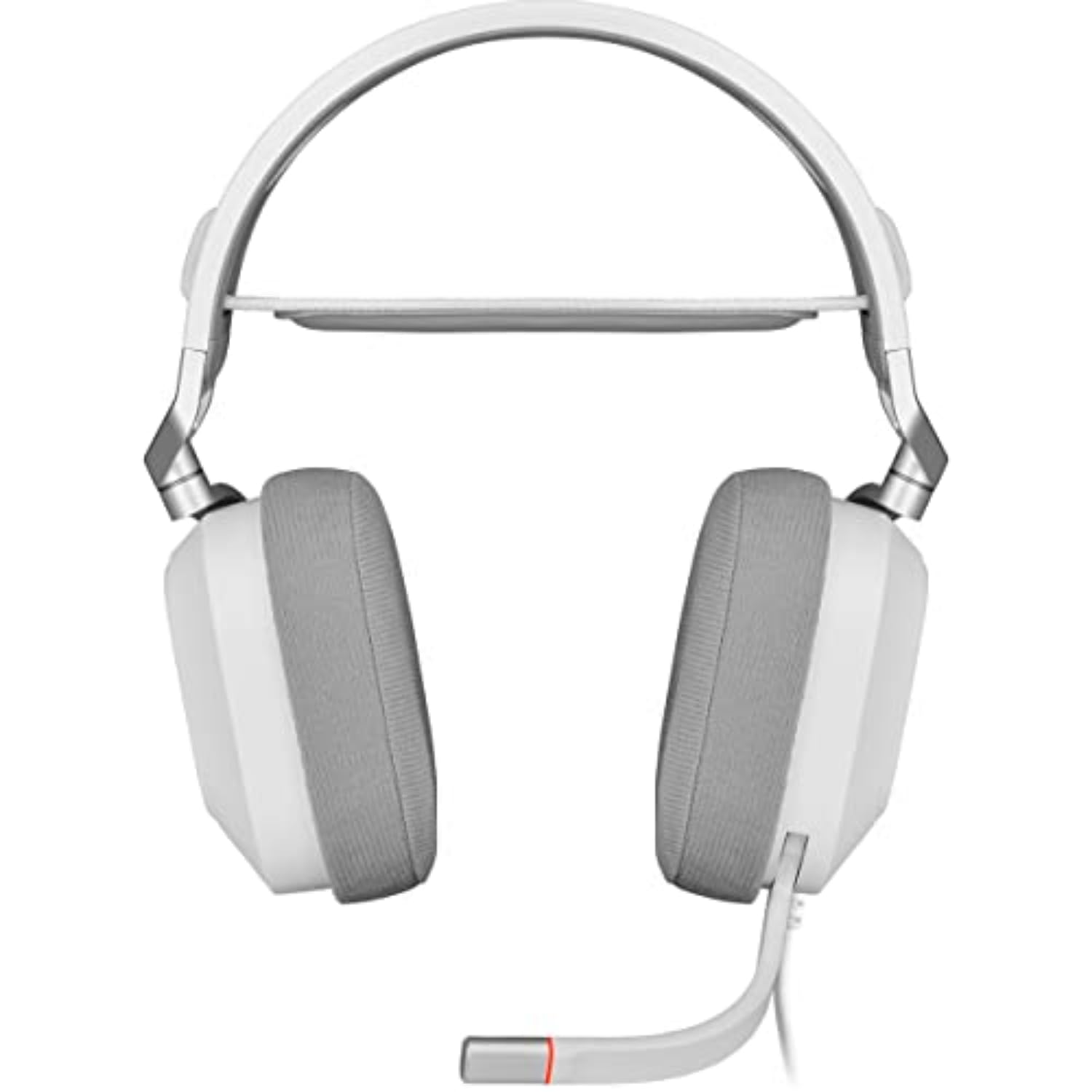 Corsair HS80 RGB USB Premium Gaming Headset with Dolby Audio 7.1 Surround Sound (Broadcast-Grade Omni-Directional Microphone, Memory Foam Earpads, High-Fidelity Sound, Durable Construction) White
