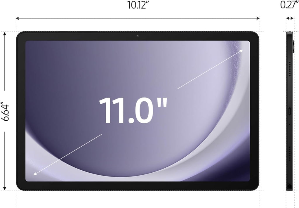 Samsung Galaxy Tab A9+ Plus 11 inch 256GB Android WiFi Tablet, Big Screen, Upgraded Chipset, Multi Window Display, Slim, Light, Kids Friendly Design, Graphite with Accessories