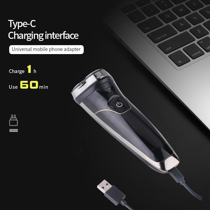 Electric Shavers for Men, Waterproof LCD Display Electric Shaver Beard Electric Razor for Men Facial Stubble Shaving Machine Rechargeable