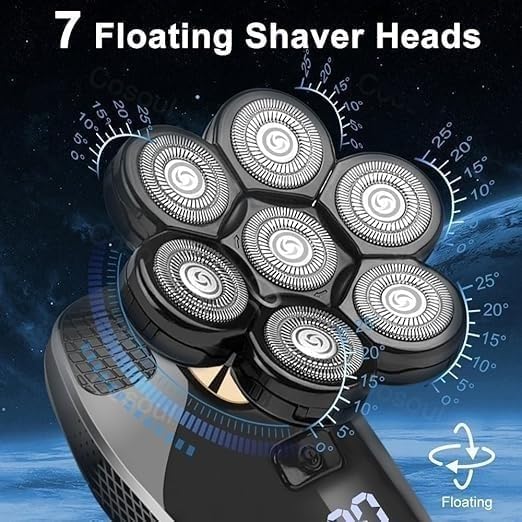 Electric Razor for Men, 5 in 1 Shaver for Men Electric Shaver Powerful Bald Head Shaver Beard Shaving Machine for Men Razor Husband Boyfriend