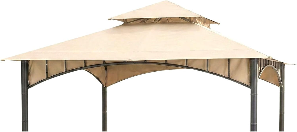 Garden Winds Durable Replacement Canopy Top Cover Compatible with The D-GZ136PST-N Summer Breeze 10' x 10' Gazebo - Classic Sand, 350