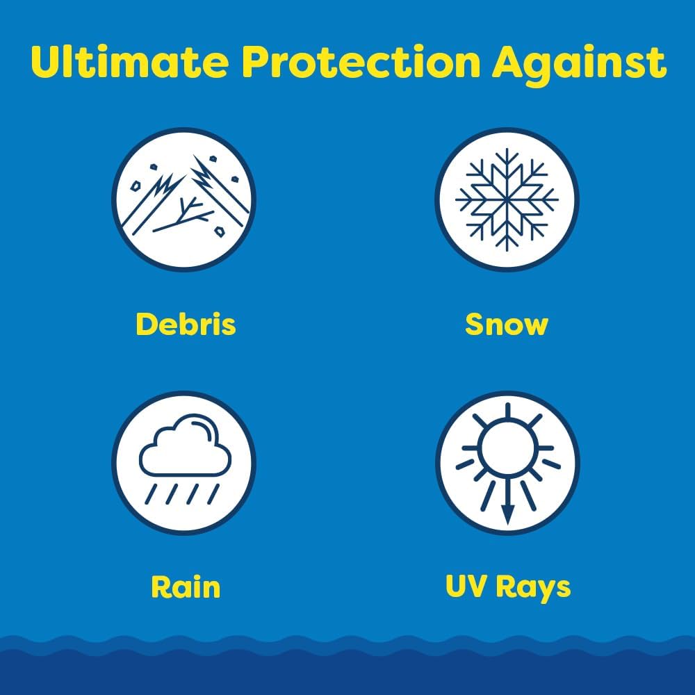 In The Swim Swimming Pool Winterization Bundle: Includes a 15'x30' Oval Economy Swimming Pool Winter Cover, 15k Gallon Pool Winter Closing Kit, and 4.5'x15' Air Pillow