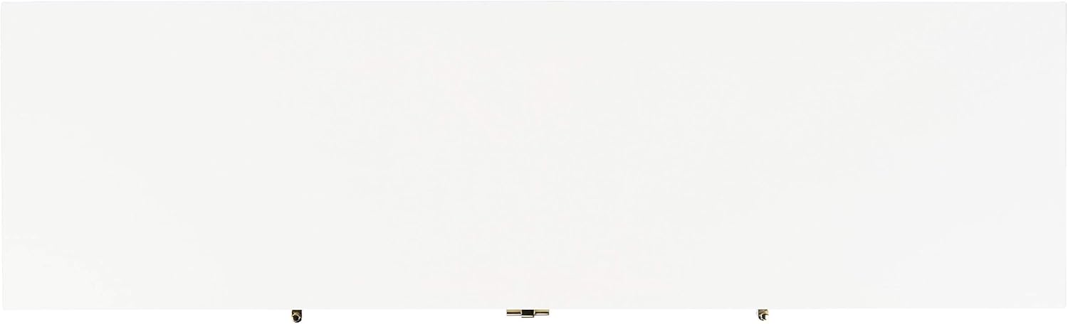 SAFAVIEH Genevieve TV Stand for up to 65' Flatscreen – White & White Washed Finish, Mid-Century Modern Storage Cabinet, Entertainment Media Console (MED5000C)