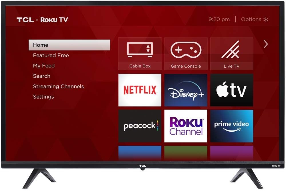 TCL 32S325 32 Inch 720p Roku Smart LED TV (2019)