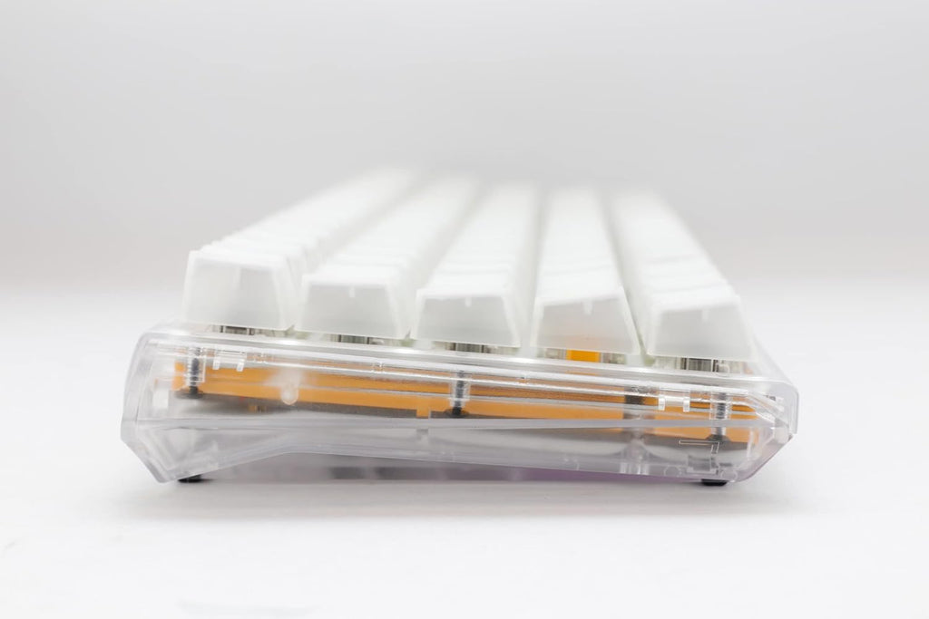 Ducky One 3 Aura 65% Mechanical Keyboard: Quack Mechanics Dampening, Hot-Swappable Cherry MX Speed Silver Switches, High-Density PBT Doubleshot Keycaps, RGB, US, Aura White