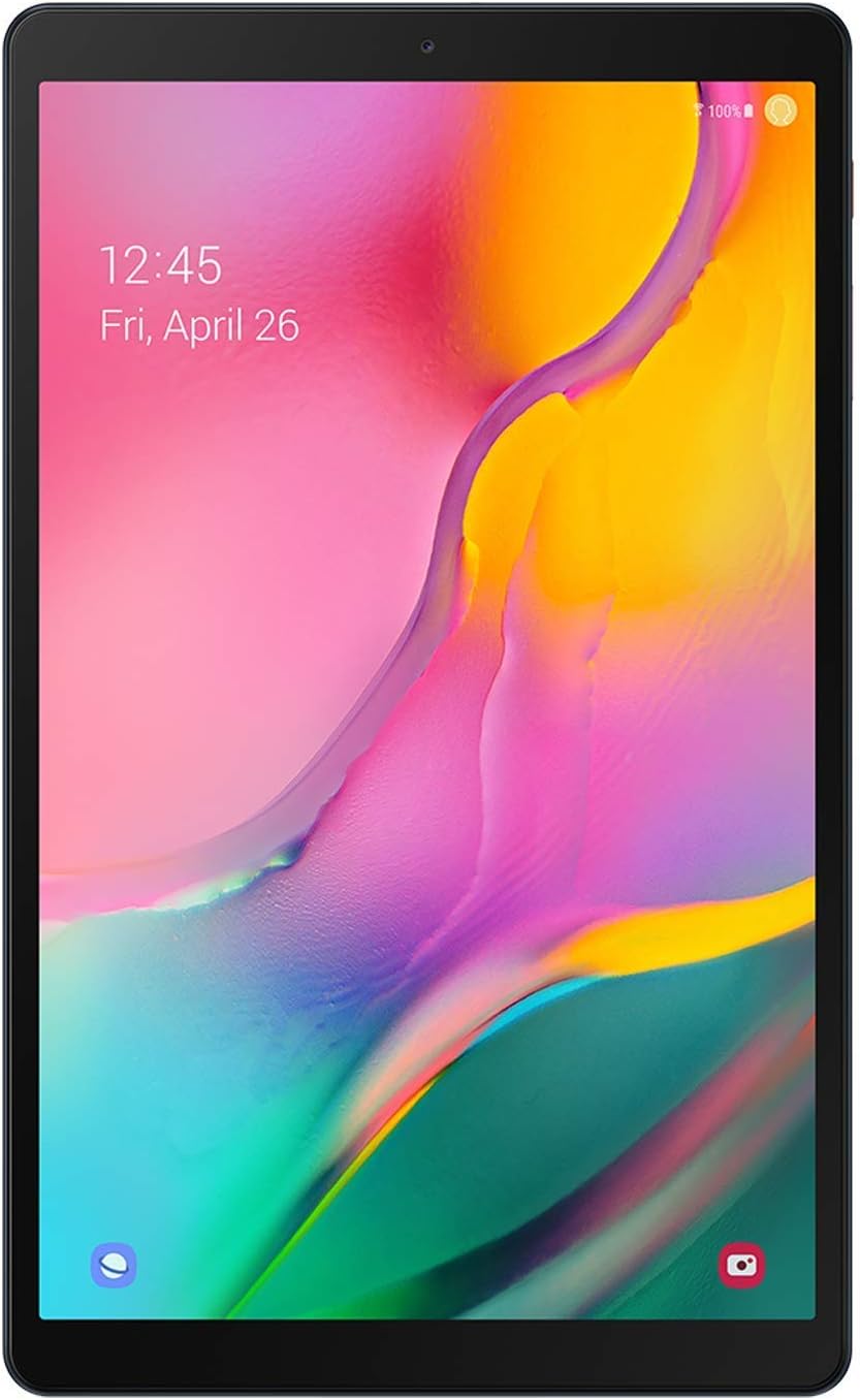 Samsung Galaxy Tab A 10.1' (2019, WiFi + Cellular) Full HD Corner-to-Corner Display, 32GB, Global 4G LTE Tablet & Phone GSM Unlocked SM-T515, International Model (Gold) (Renewed)