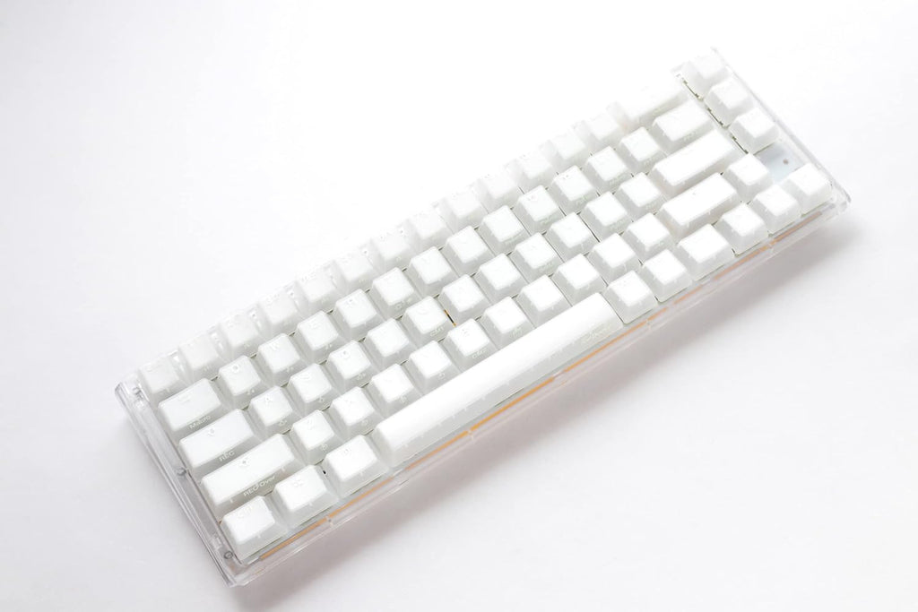 Ducky One 3 SF Aura 65% Mechanical Keyboard: Quack Mechanics Dampening, Hot-Swappable Cherry MX Red Switches, High-Density PBT Tripleshot Keycaps, RGB, US, White