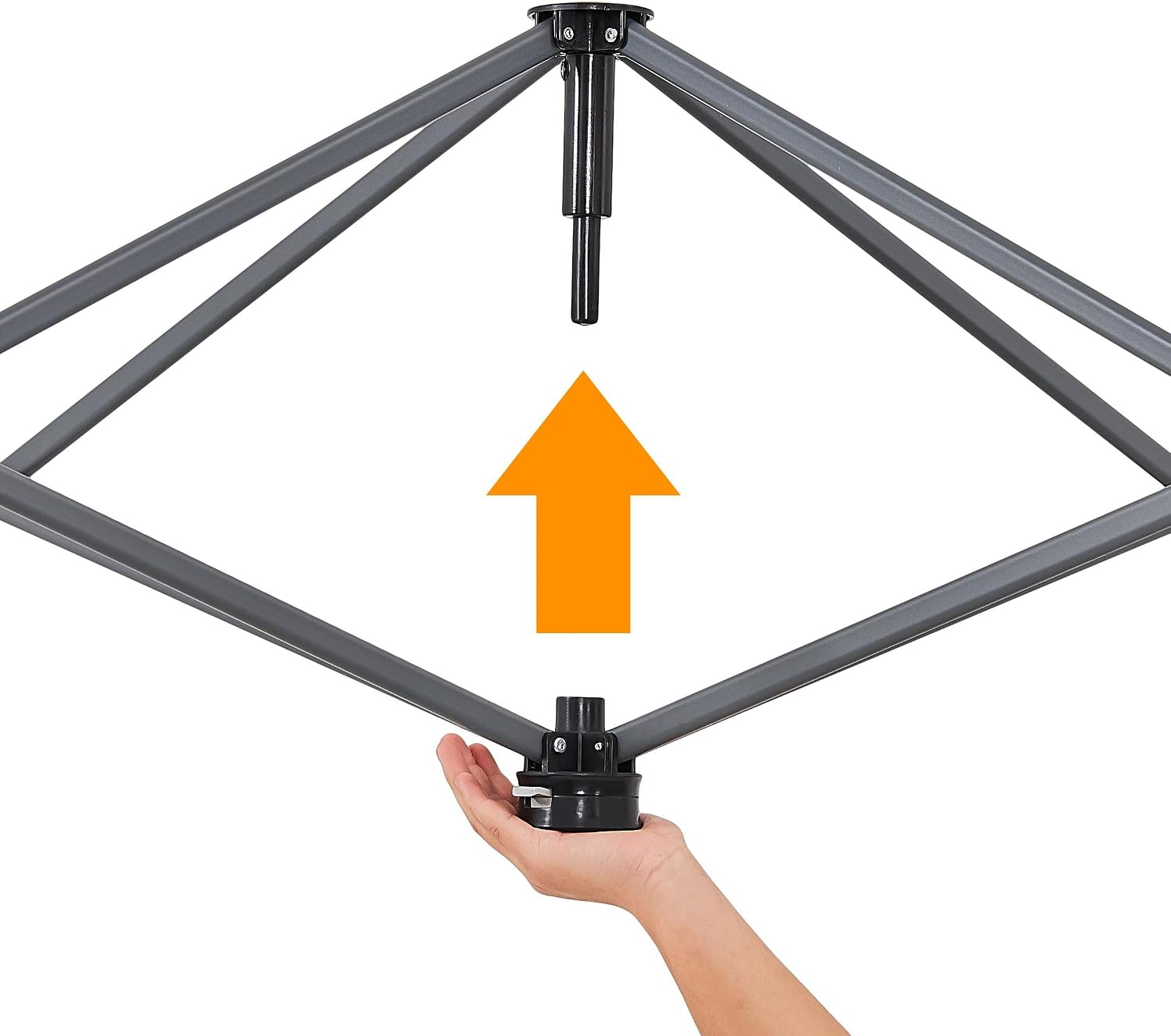 Topeakmart 10x17 Pop-up Gazebo Canopy 2-Tiered with Tilt Angle-Adjustable Double Awnings, Single-Person Setup Instant Canopy, Perfect for 12-18 People