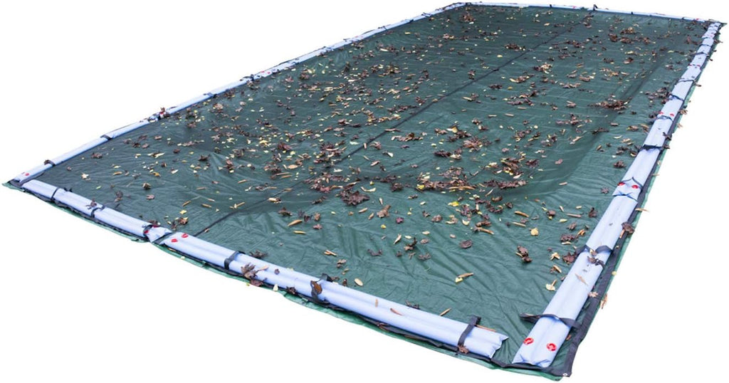 Pool Mate 16 x 24 ft Classic Leaf Net Winter Pool Cover for Inground Pools, 4 ft Overlap (20 x 28 ft Cover Size), Standard Net, 4-Year Warranty, Style: 441624R-PM